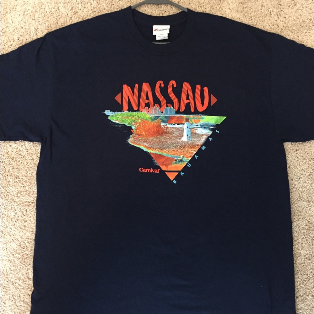 Vintage carnival cruise t-shirt Xl. Bahamas 90’s